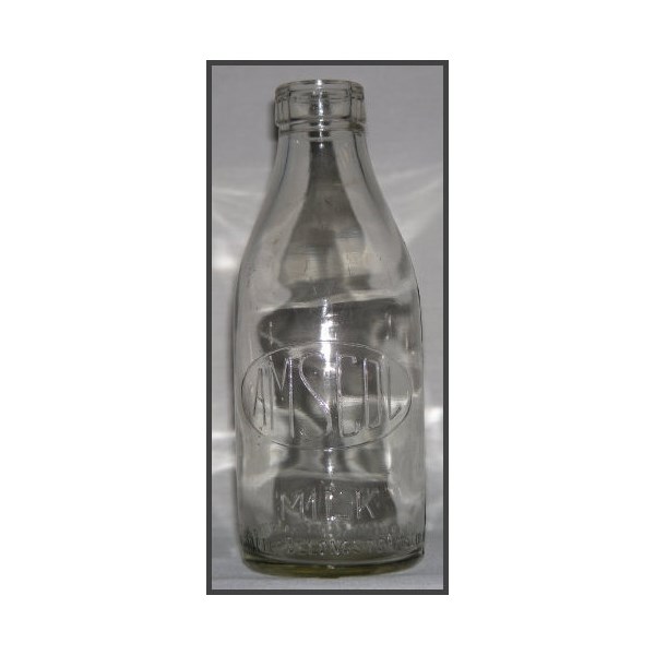 Amscol milk bottle