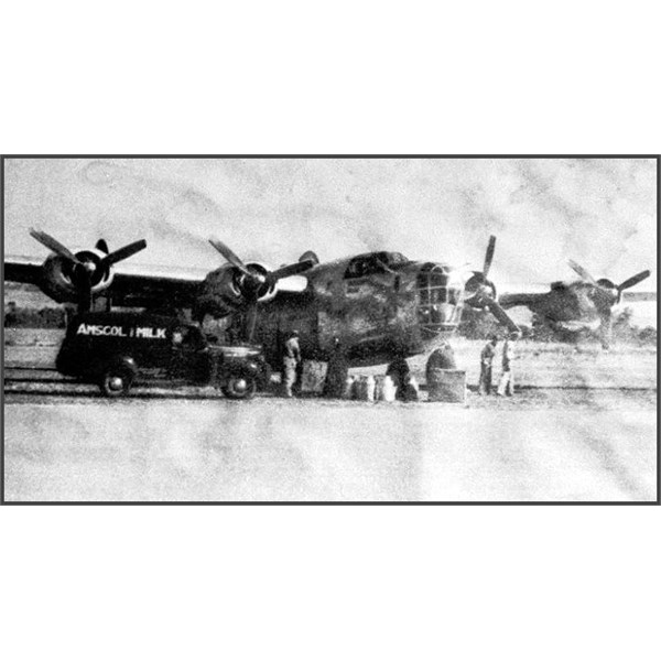 Supplies being loaded on to B-24 Liberator at Gawler