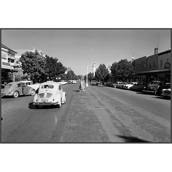 Main street of Young, 1960