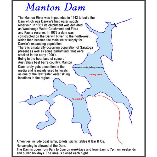 Manton Dam Map