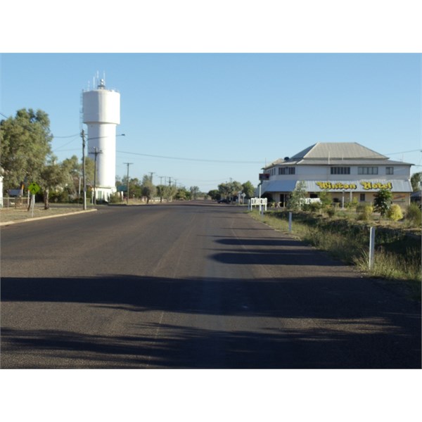 Winton's Water Tower & a local "water hole"