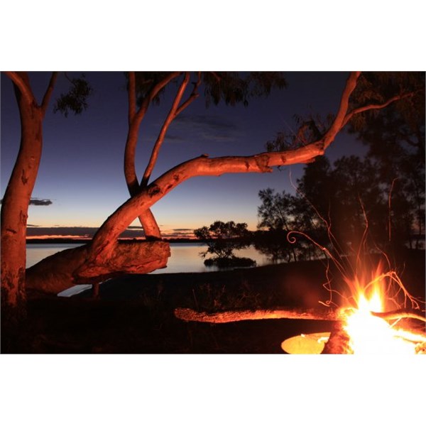 Campfire at Dusk