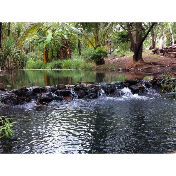 Hot spring in Main campground