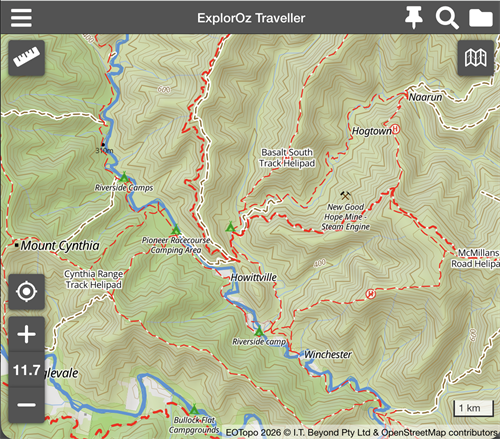 ExplorOz Traveller EOTopo map detail