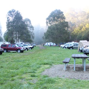 Showing the size of the main camp area