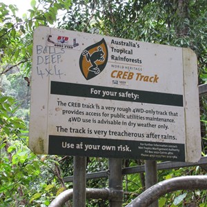 Treacherous track sign
