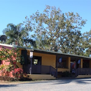 Reception and camp kitchen