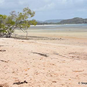 At low tide, it is an easy beach walk to "The Tip"