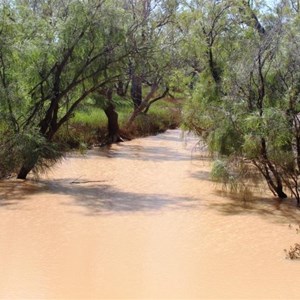 The Diamantina River with water - August 2016
