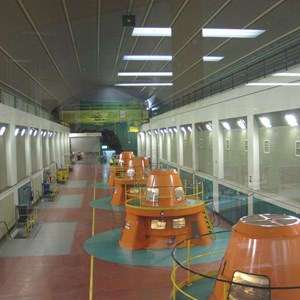 Machine hall with 4 ASEA 82.4 MW generators