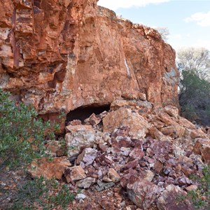 Rockfall at side of Mesa