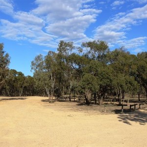 View of the camping and caravan area