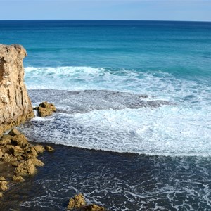 Dog Fence Beach Cliffs 
