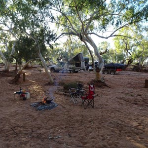 camp on eastern bank