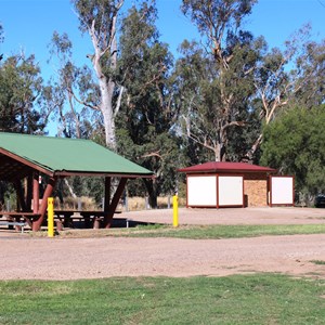 Picnic shelter and toilet block