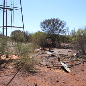 Remains of the Hunt Oil Camp windmill