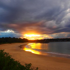 Pilot Beach at sunset
