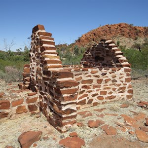 Partially restored Police Station ruins