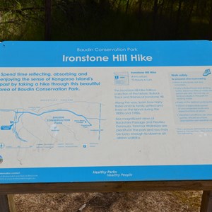 Ironstone Hill Hike Sign
