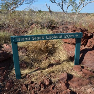 Island Stack Lookout Sign