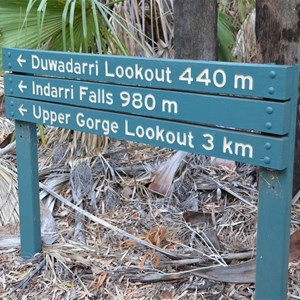Upper Gorge Walk Sign