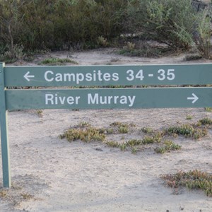 Campsites 34 - 35 Turn Off - Katarapko Creek