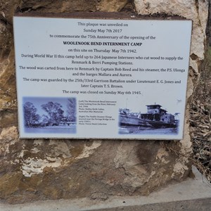 Woolenook Bend World War 11 Internment Camp