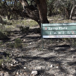 Murray River National Park - Lyrup Flats Boundary Sign