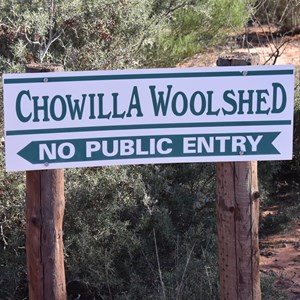 Chowilla Woolshed Turn Off - No Public Entry