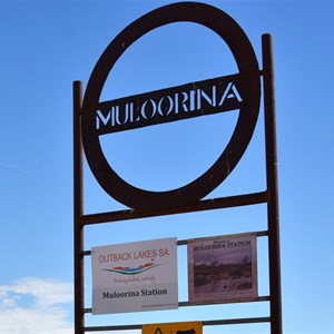 Muloorina Station Sign 