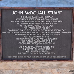 John McDouall Stuart Memorial 