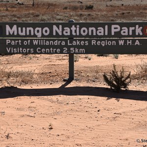 Mungo National Park Boundary Sign