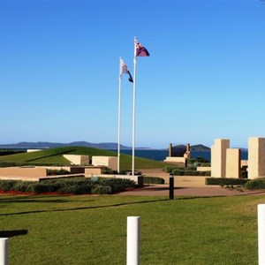 Side view of the cenotaph area