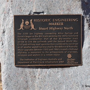 Stuart Highway North Historic Engineering Marker