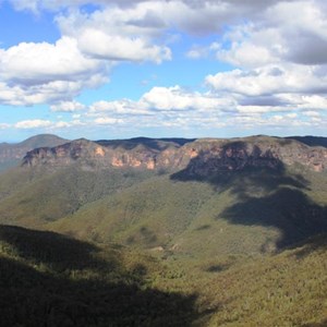Cloud shadows over Grose Valley
