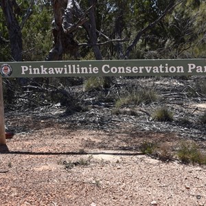 Pinkawillinie Conservation Park Boundary Sign