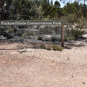 Pinkawillinie Conservation Park Boundary Sign