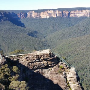 View down to Pulpit Rock from the upper lookout