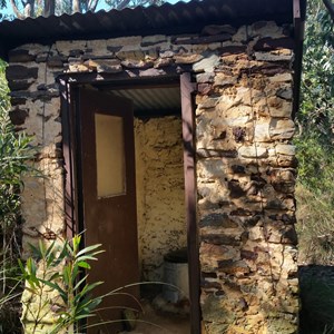 Historic ruins just off trail near toilets