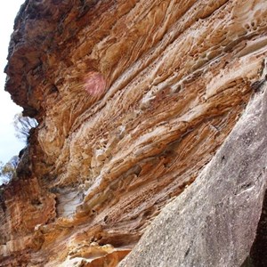 An example of erosion near Anvil Rock