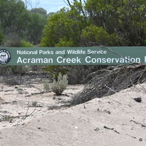 Acraman Creek Conservation Park Boundary Sign