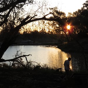 Sunset on the Darling