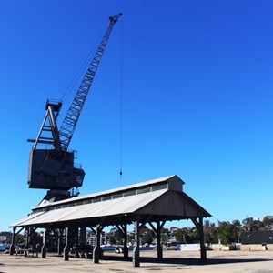 A ship building crane