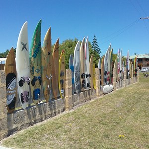 Surfboard fence