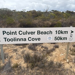 Toolinna Cove Access & Eyre Hwy Access