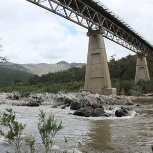 Below minor flood level