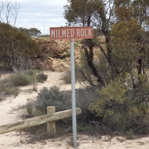 Milmed Rock sign