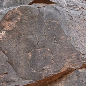 Start of Chambers Gorge Aboriginal Engravings