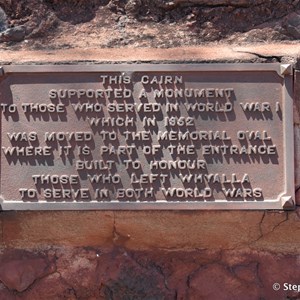 World War 1 Memorial Cairn