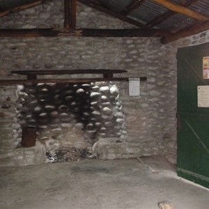 Interior and fireplace